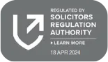 Regulated by the SRA