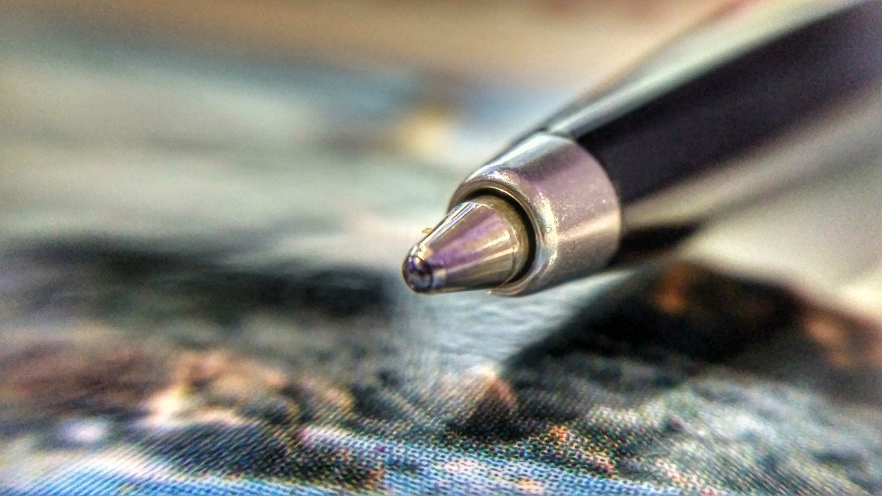 Close-up of a pen